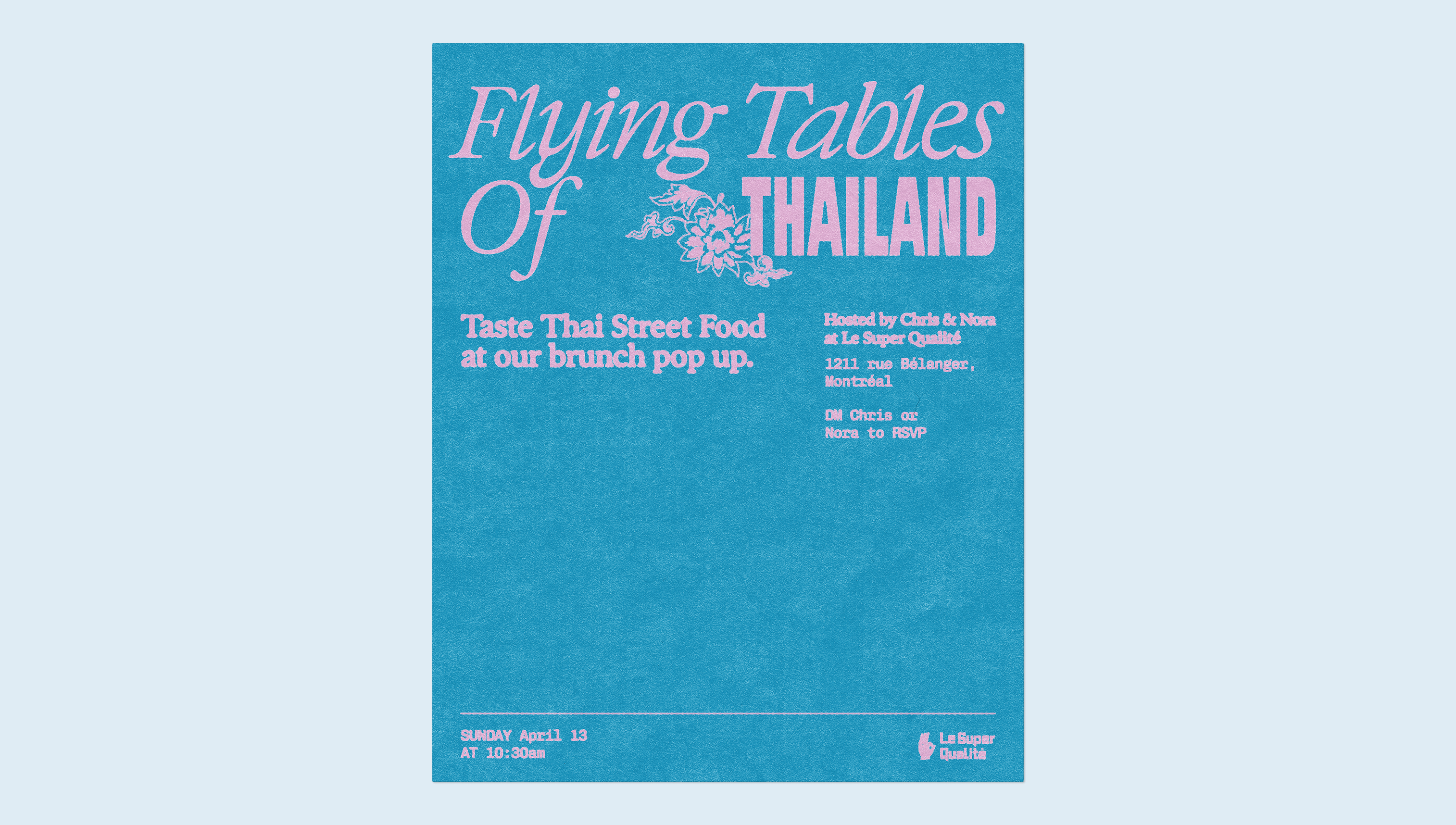 Flying Tables of Thailand poster