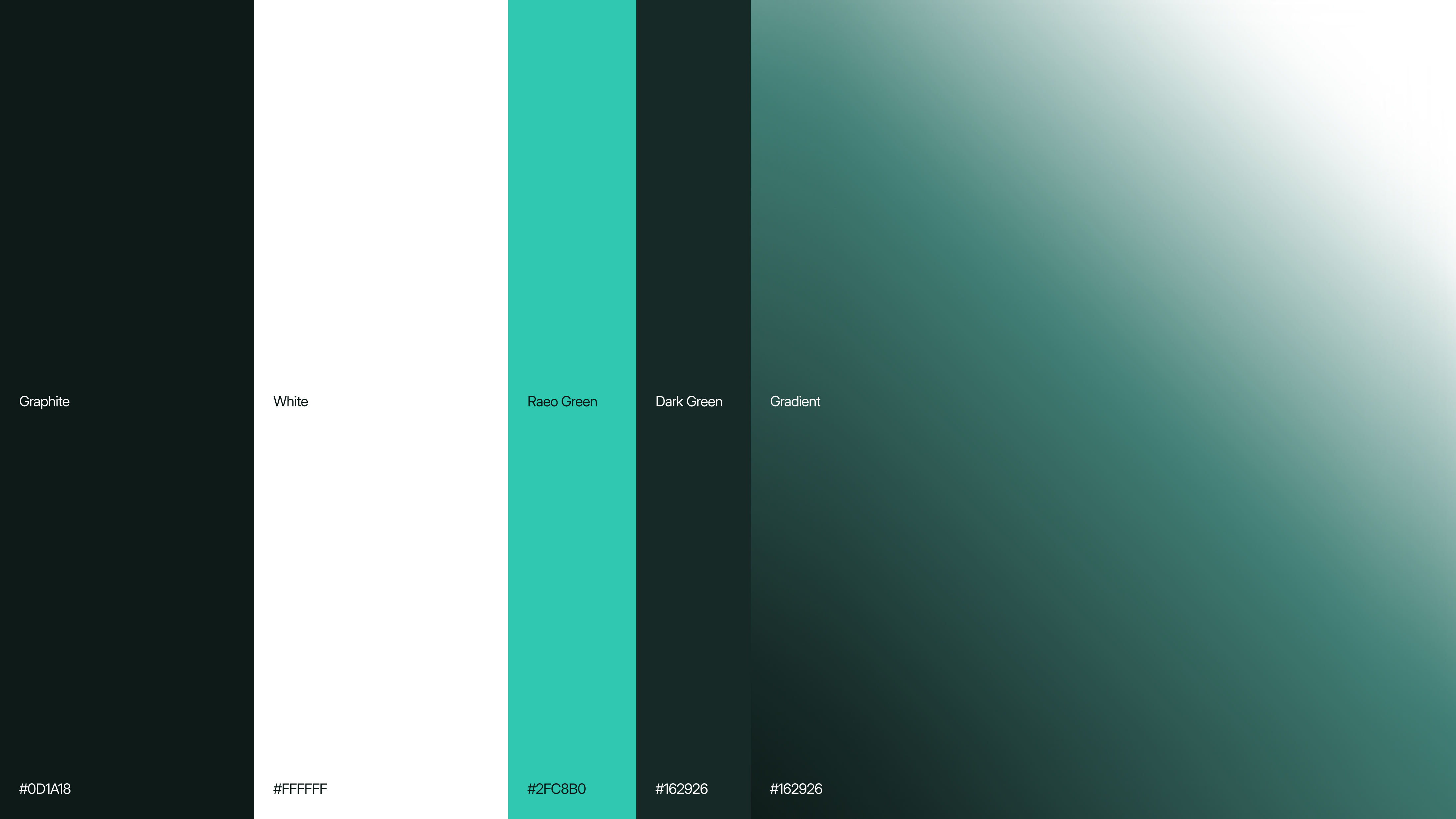 Raeo colour palette